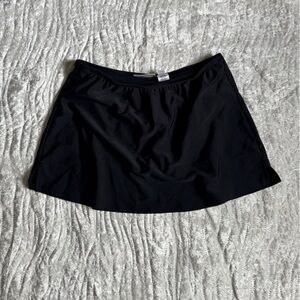 Like New!🤩 Croft and Barrow Black Swim Skirt Bikini Bottom